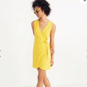 Madewell Texture & Thread Side Tie Wrap Dress